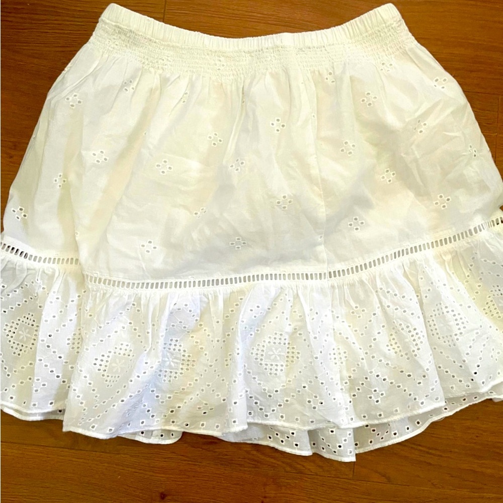 Madewell White mini skirt